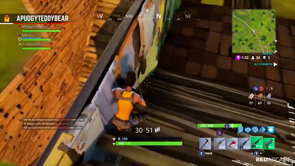 fortnite fails image by red arcade - fortnite red arcade